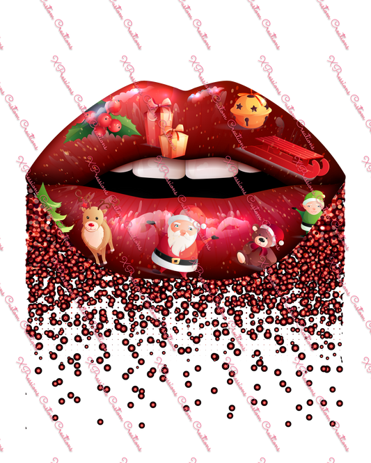 X-Mas Lips - Digitial File Bundle