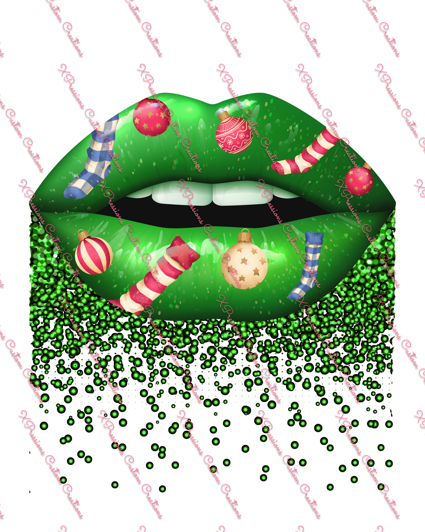 X-Mas Lips - Digitial File Bundle