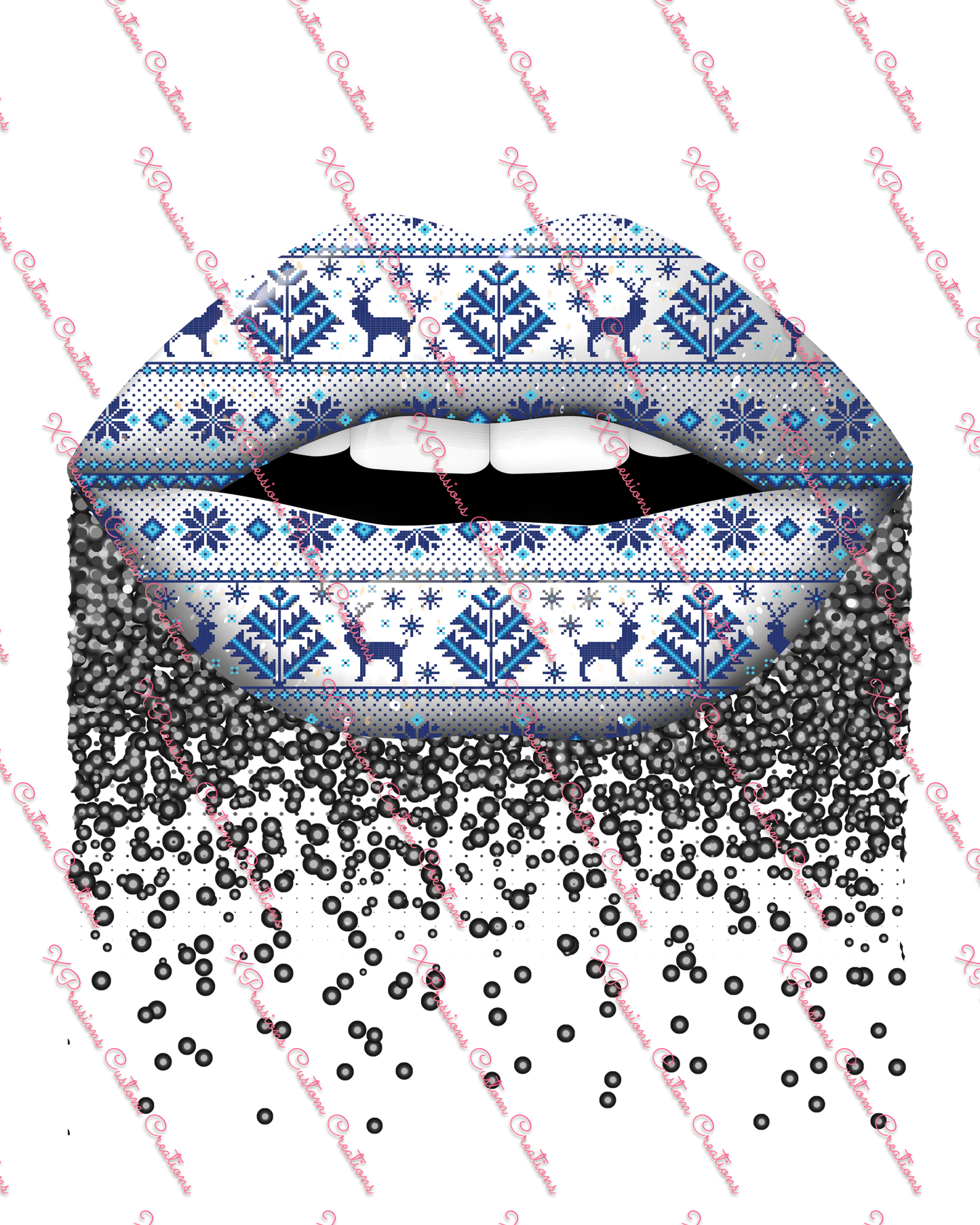 X-Mas Lips - Digitial File Bundle