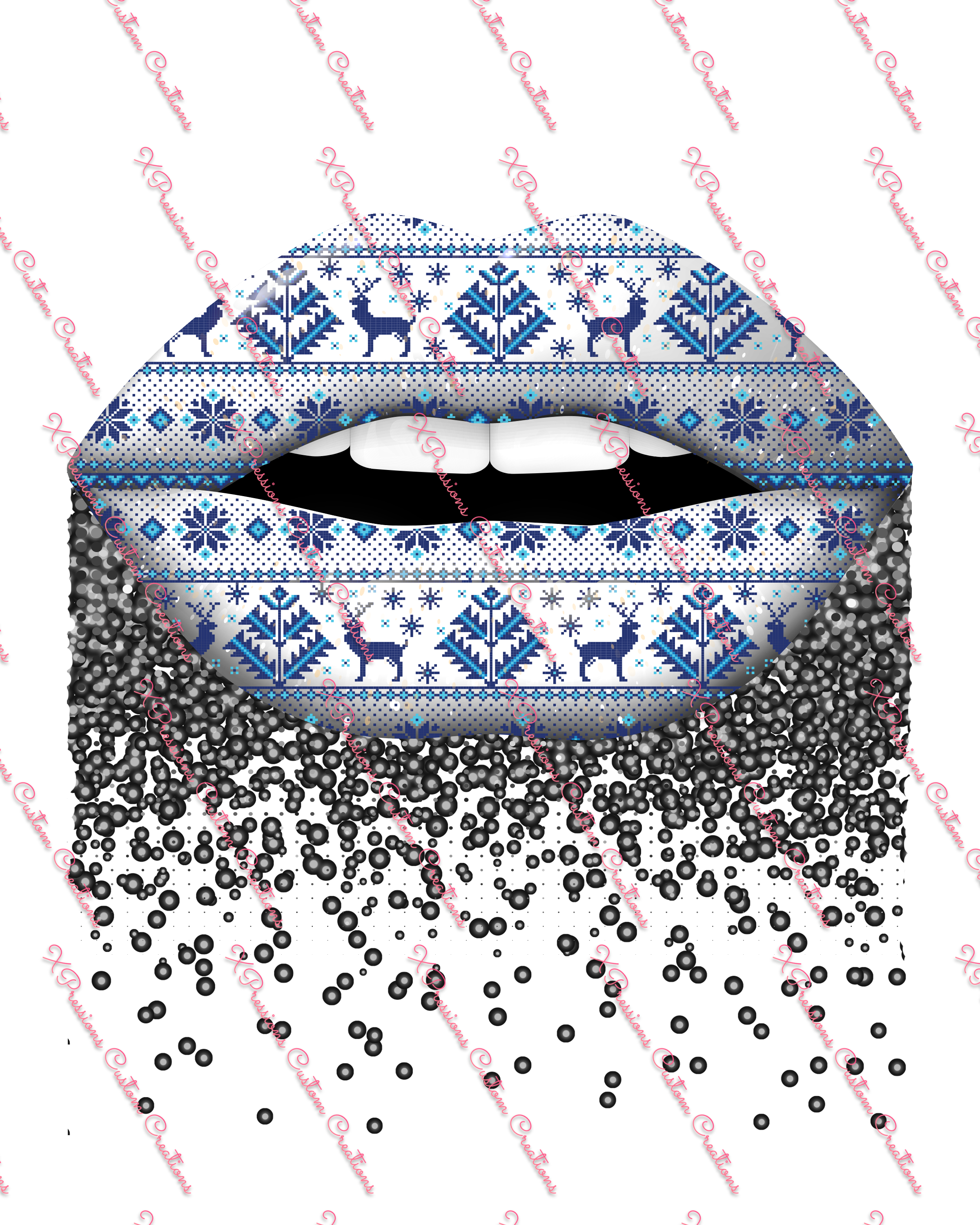 X-Mas Lips - Digitial File Bundle