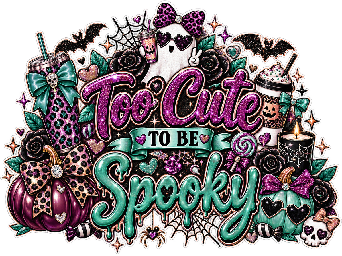 Too Cute to Be Spooky — DTF Transfer — Style 2