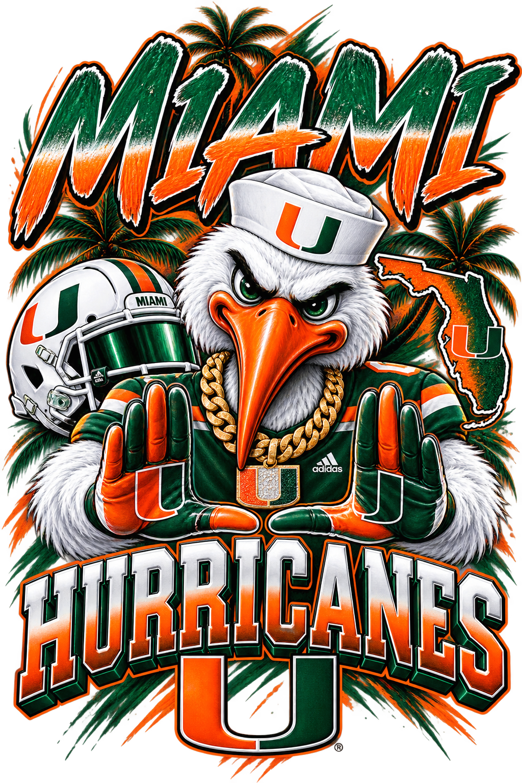 Miami Hurricanes — Football — DTF Transfer