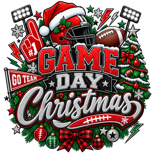 Game Day Christmas — DTF Transfer