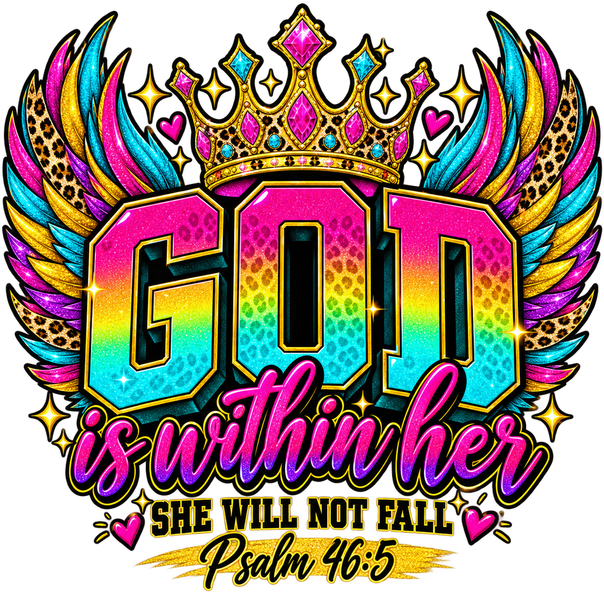 God Is Within Her — DTF Transfer