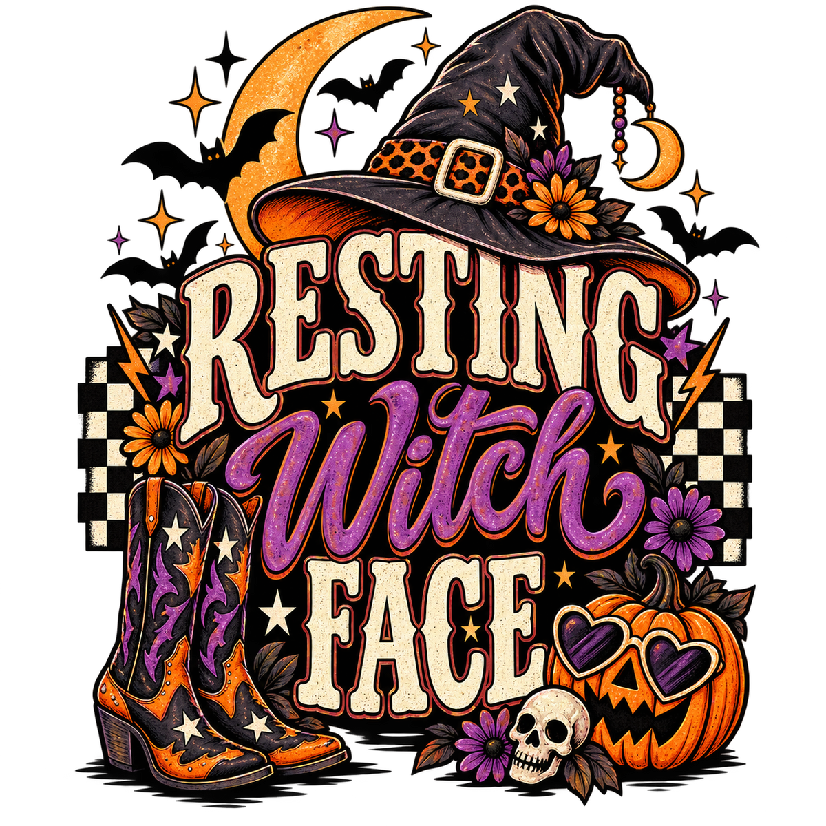 Resting Witch Face — DTF Transfer
