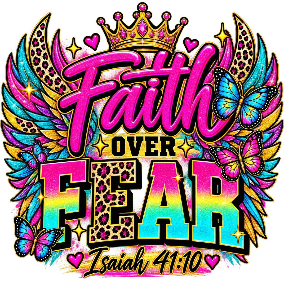 Faith Over Fear — DTF Transfer