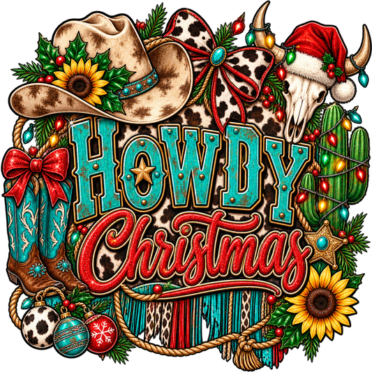 Howdy Christmas — DTF Transfer