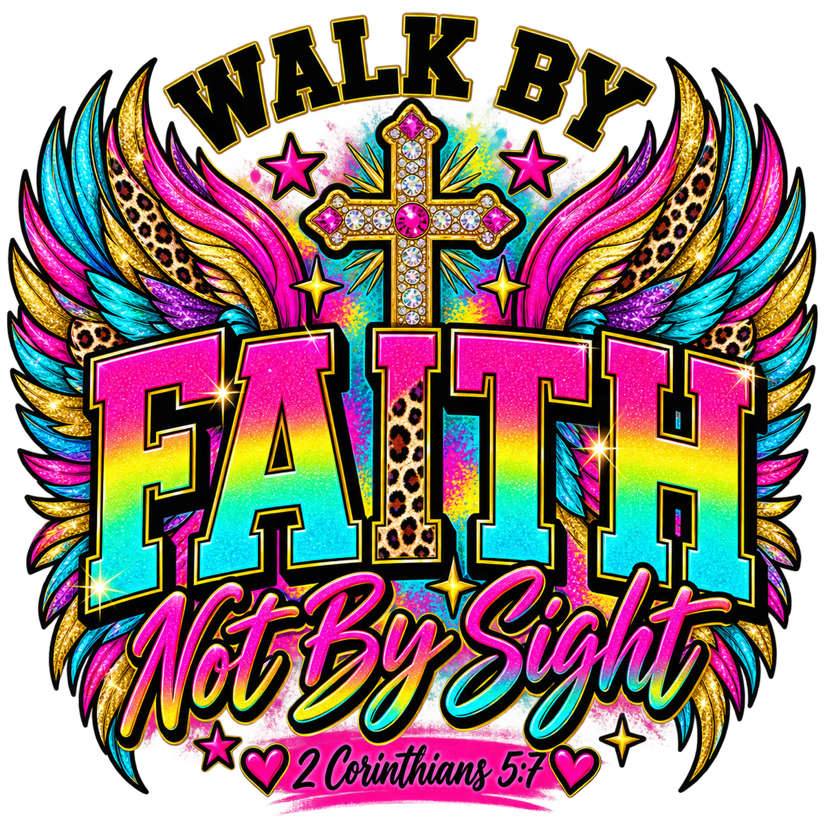 Walk by Faith, Not by Sight — DTF Transfer