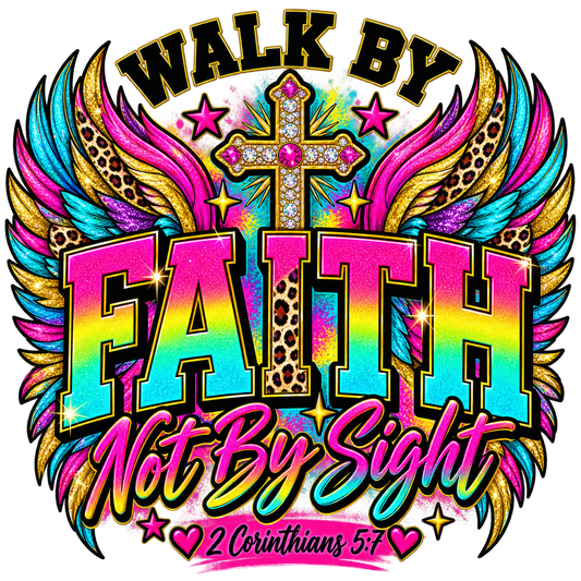 Walk by Faith, Not by Sight — DTF Transfer