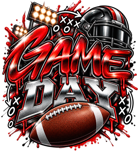 Game Day — Football Chrome — DTF Transfer — Style 1