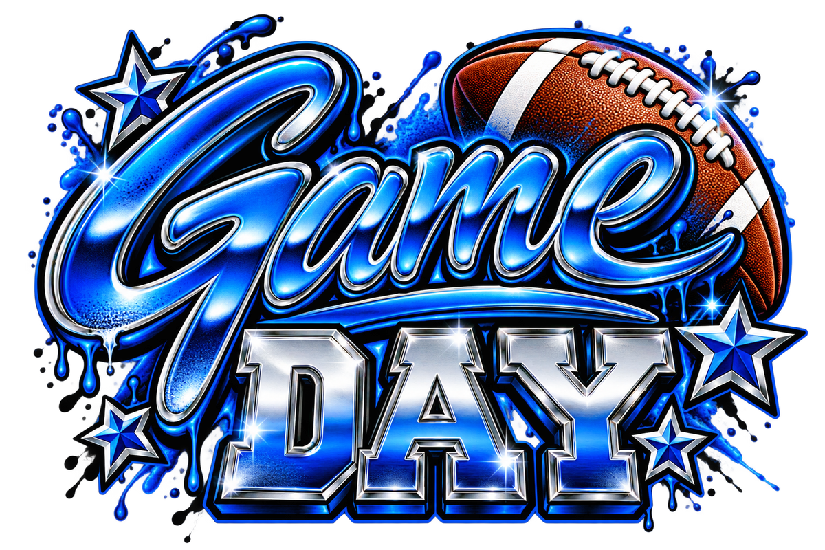 Game Day — Football Chrome — DTF Transfer — Style 2