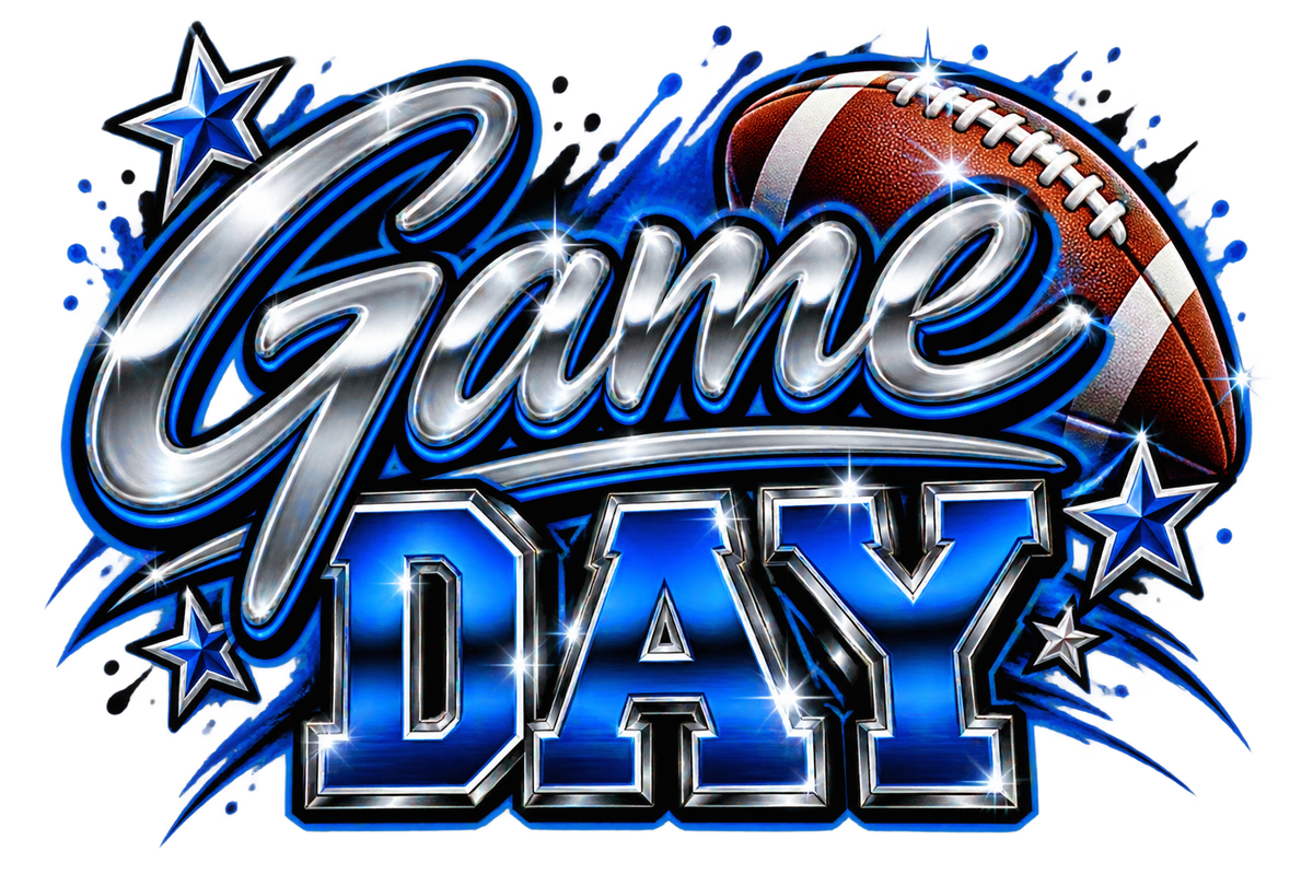 Game Day — Football Chrome — DTF Transfer — Style 6