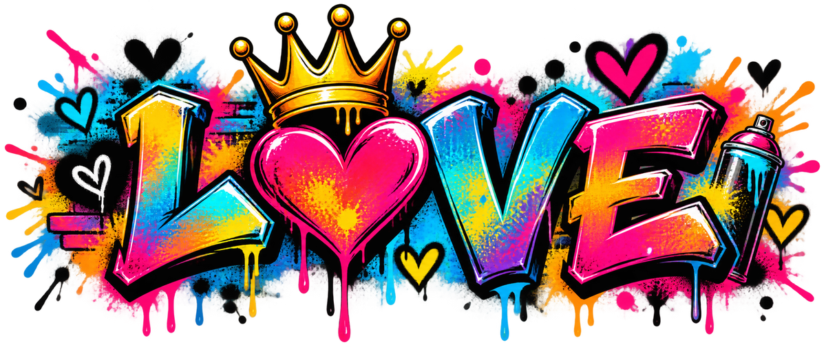 Love — Graffiti — DTF Transfer