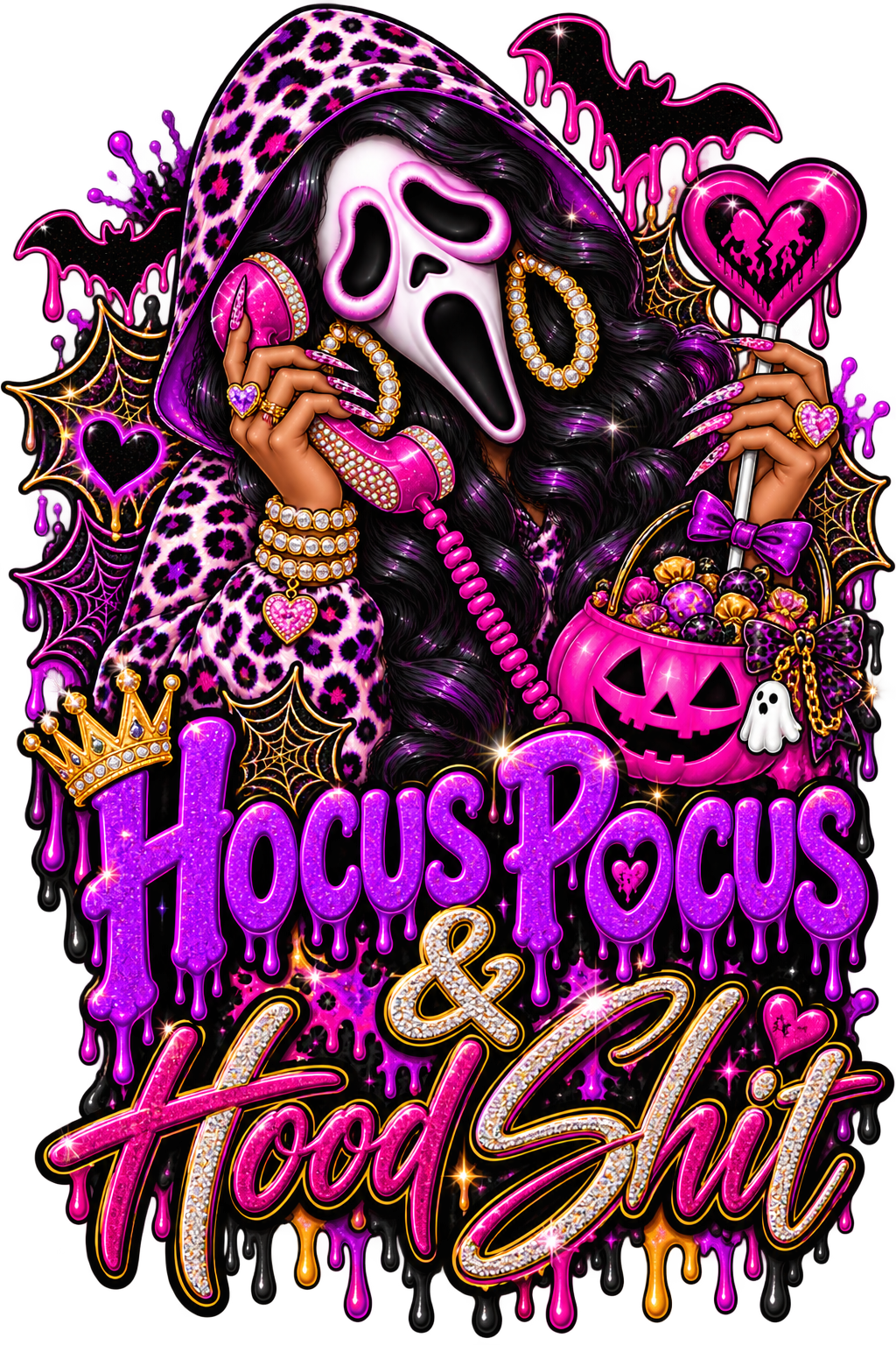 Hocus Pocus & Hood Shit — DTF Transfer — Style 1