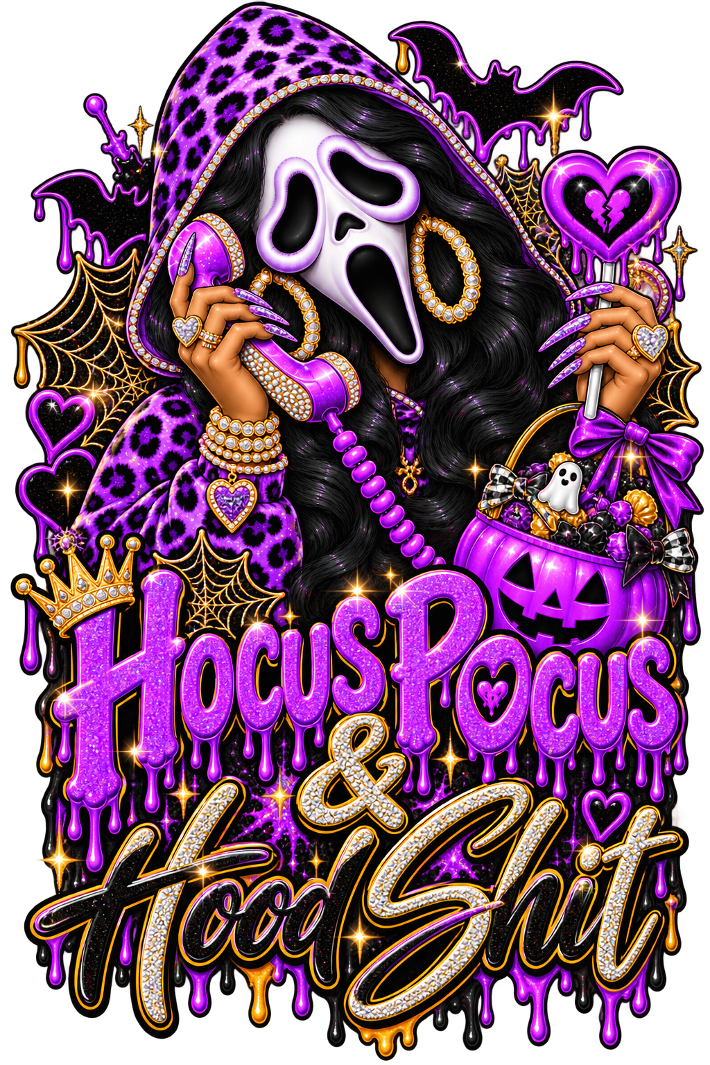 Hocus Pocus & Hood Shit — DTF Transfer — Style 5