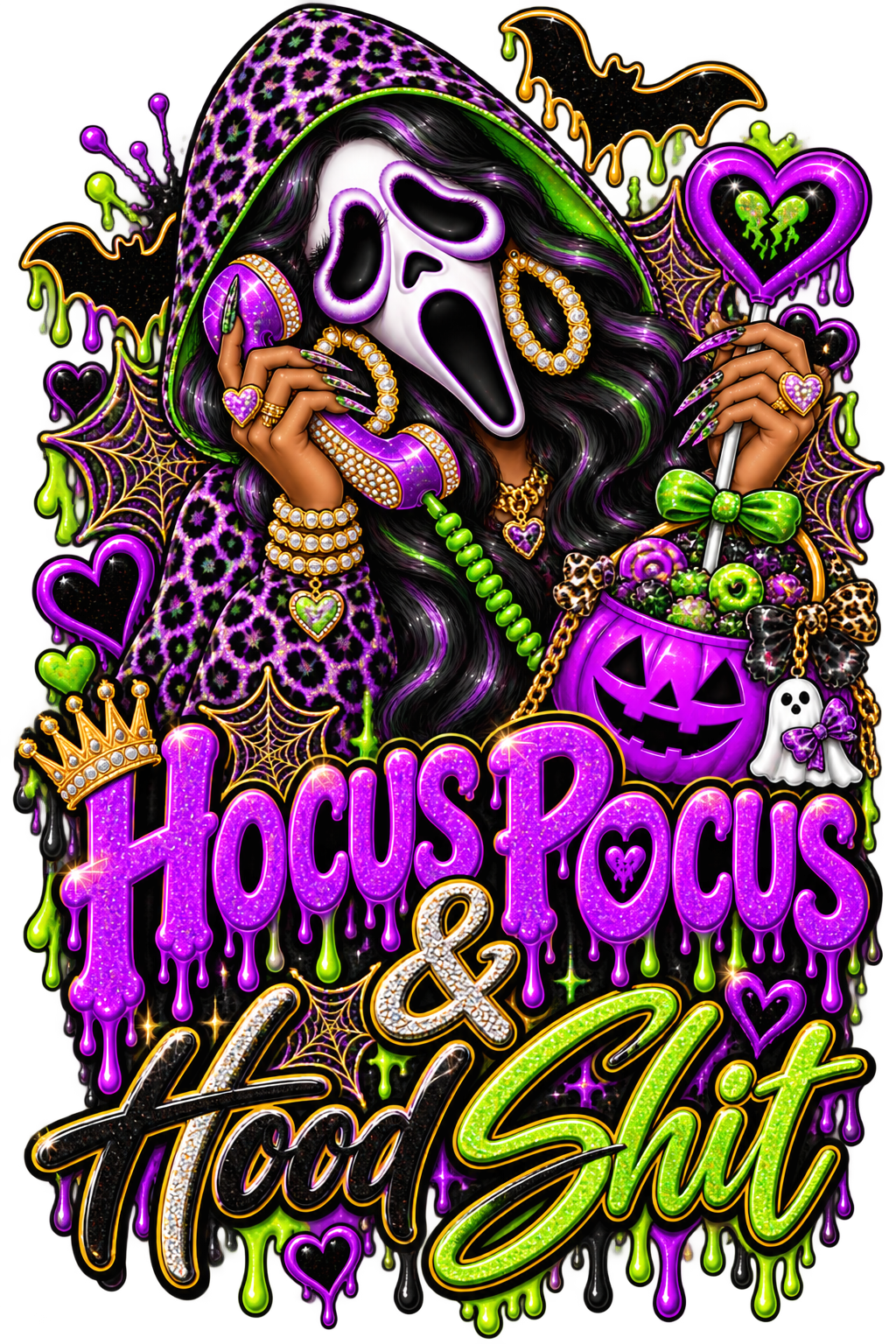Hocus Pocus & Hood Shit — DTF Transfer — Style 6