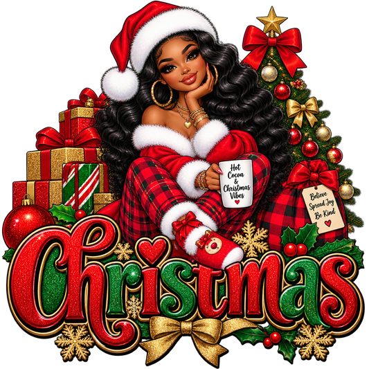 Christmas Cocoa Vibes — DTF Transfer