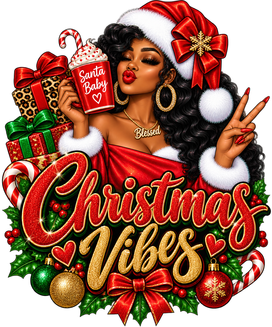 Christmas Vibes — DTF Transfer