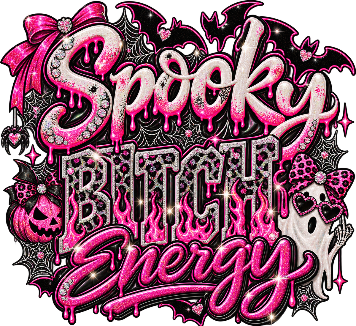 Spooky Bitch Energy — DTF Transfer — Style 1