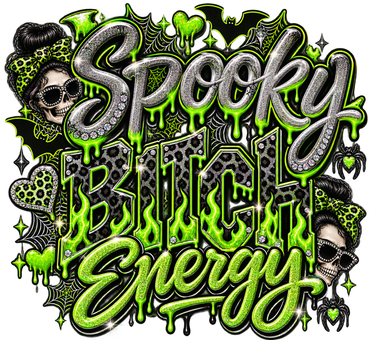 Spooky Bitch Energy — DTF Transfer — Style 2