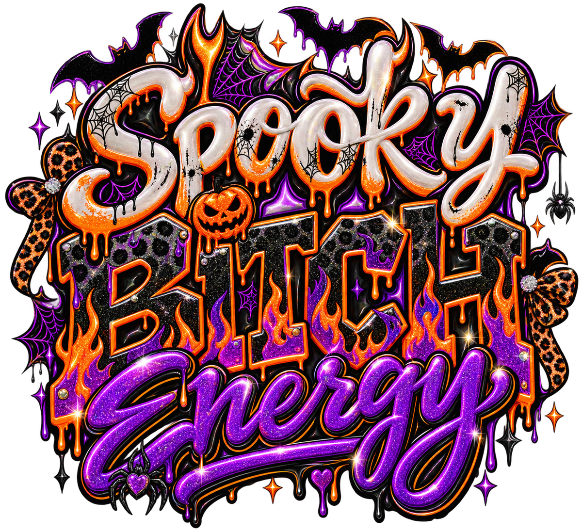 Spooky Bitch Energy — DTF Transfer — Style 3
