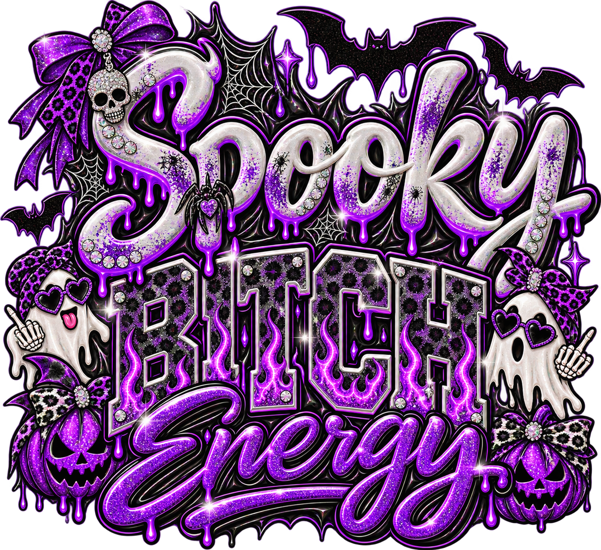 Spooky Bitch Energy — DTF Transfer — Style 5