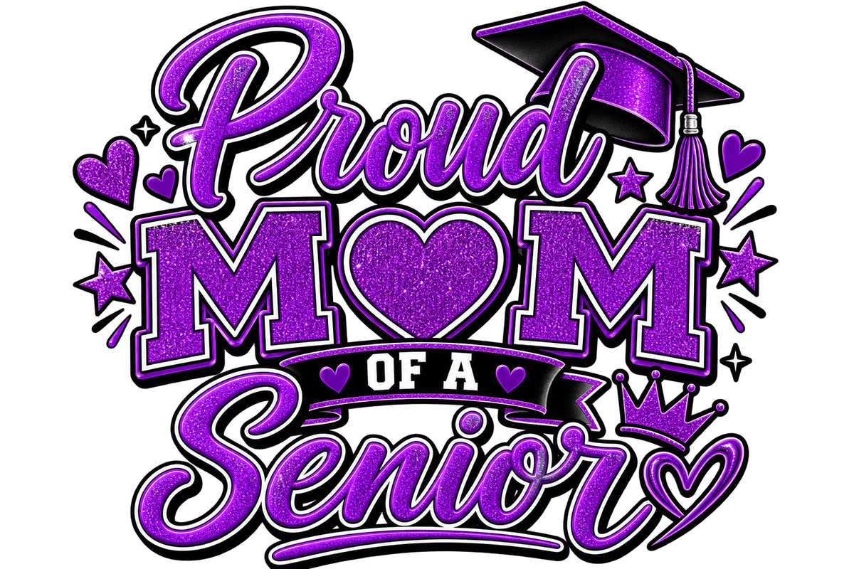 Proud Mom of a Senior — DTF Transfer — Style 1