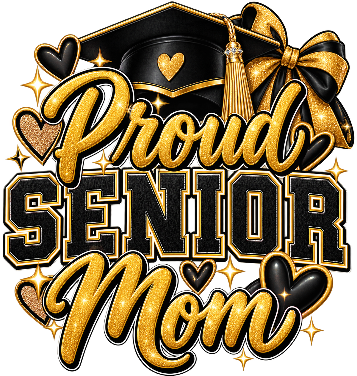 Proud Mom of a Senior — DTF Transfer — Style 2
