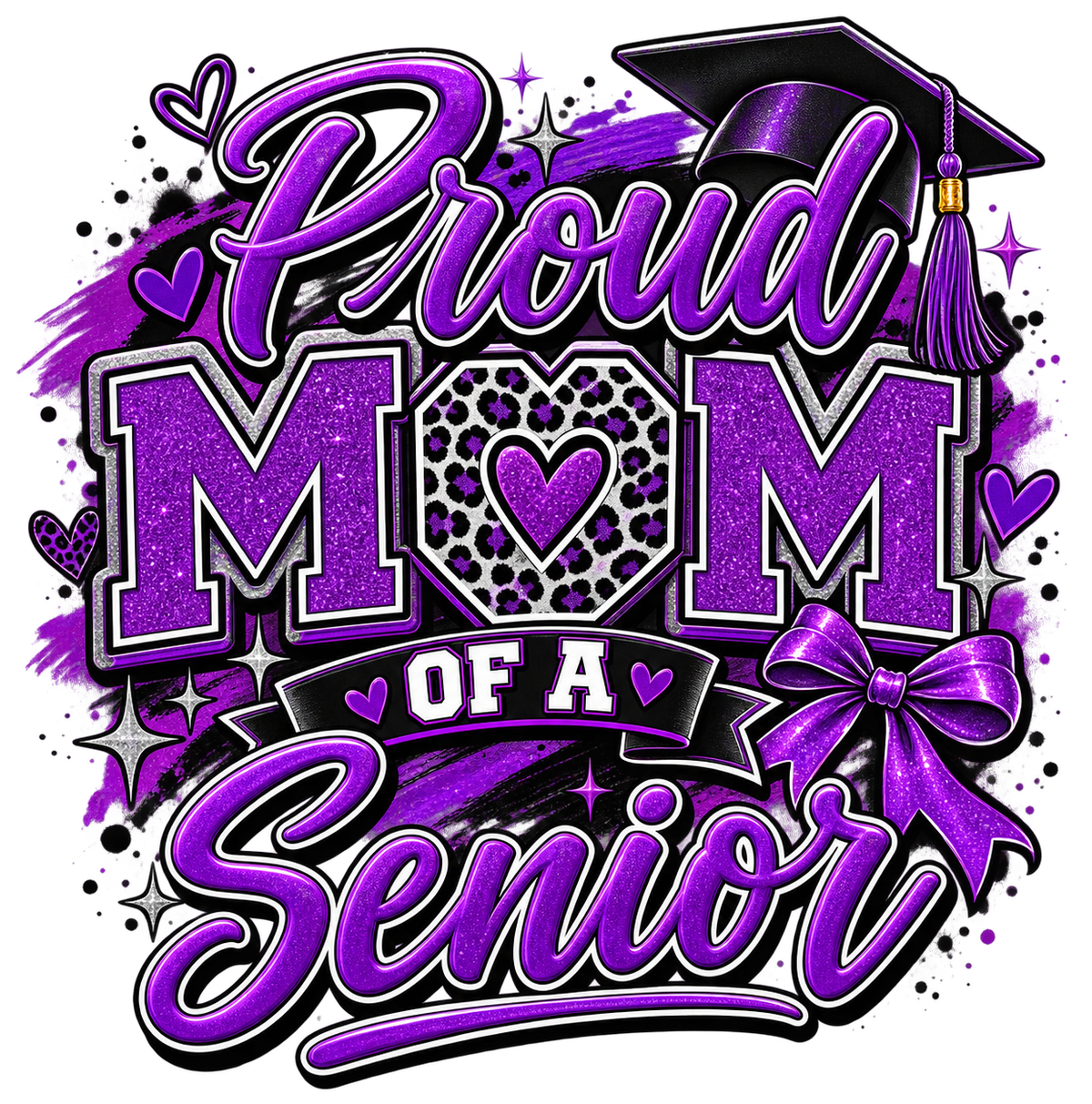 Proud Mom of a Senior — DTF Transfer — Style 6