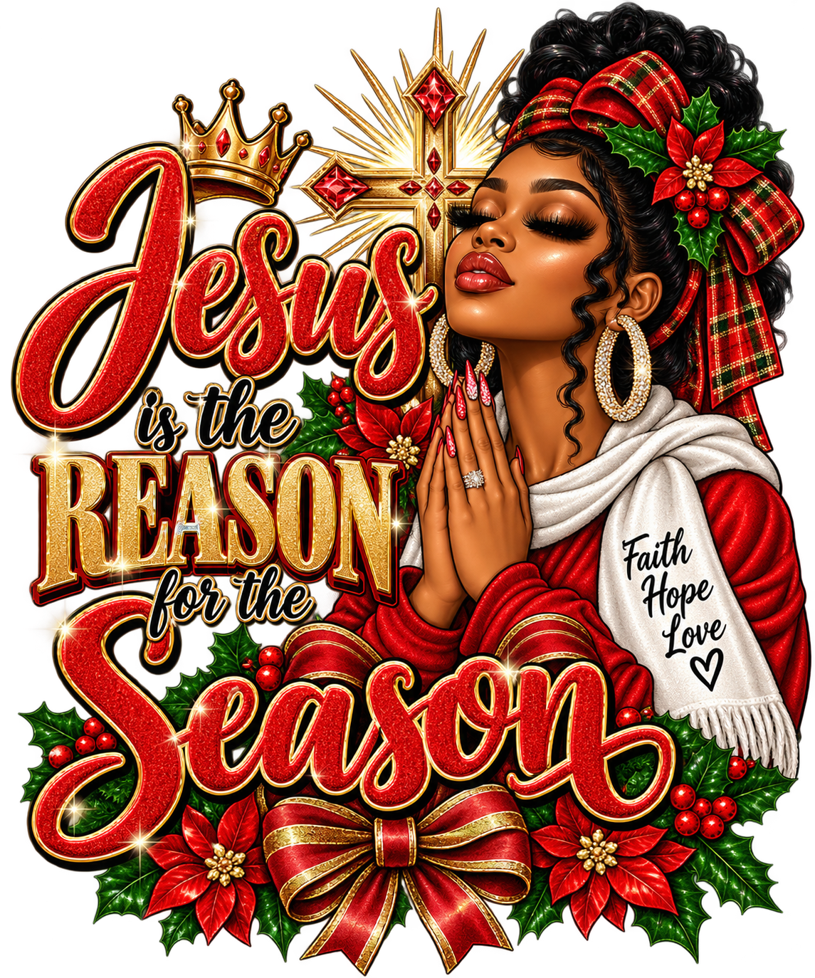 Jesus Is the Reason for the Season — DTF Transfer