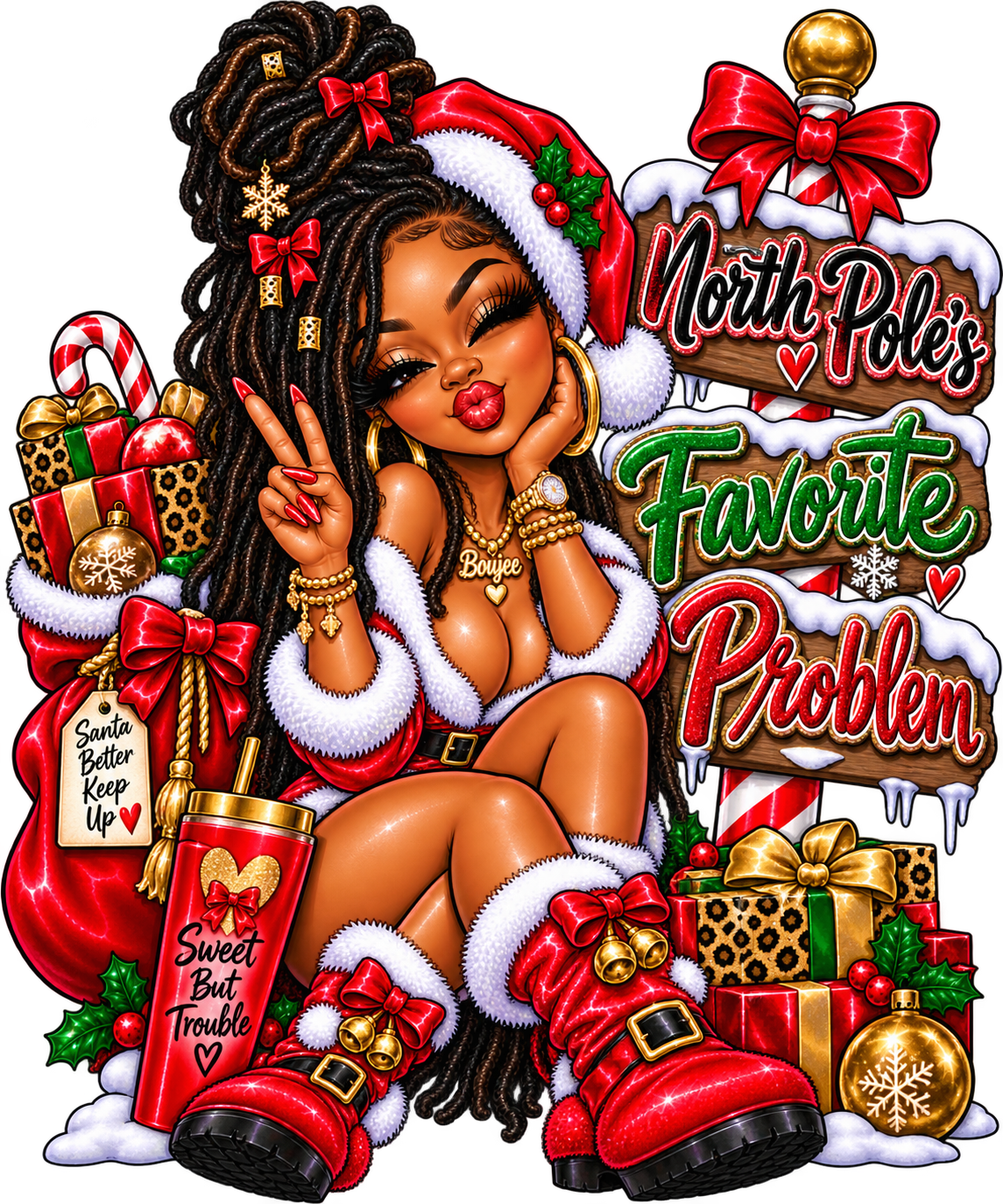 North Pole’s Favorite Problem — DTF Transfer
