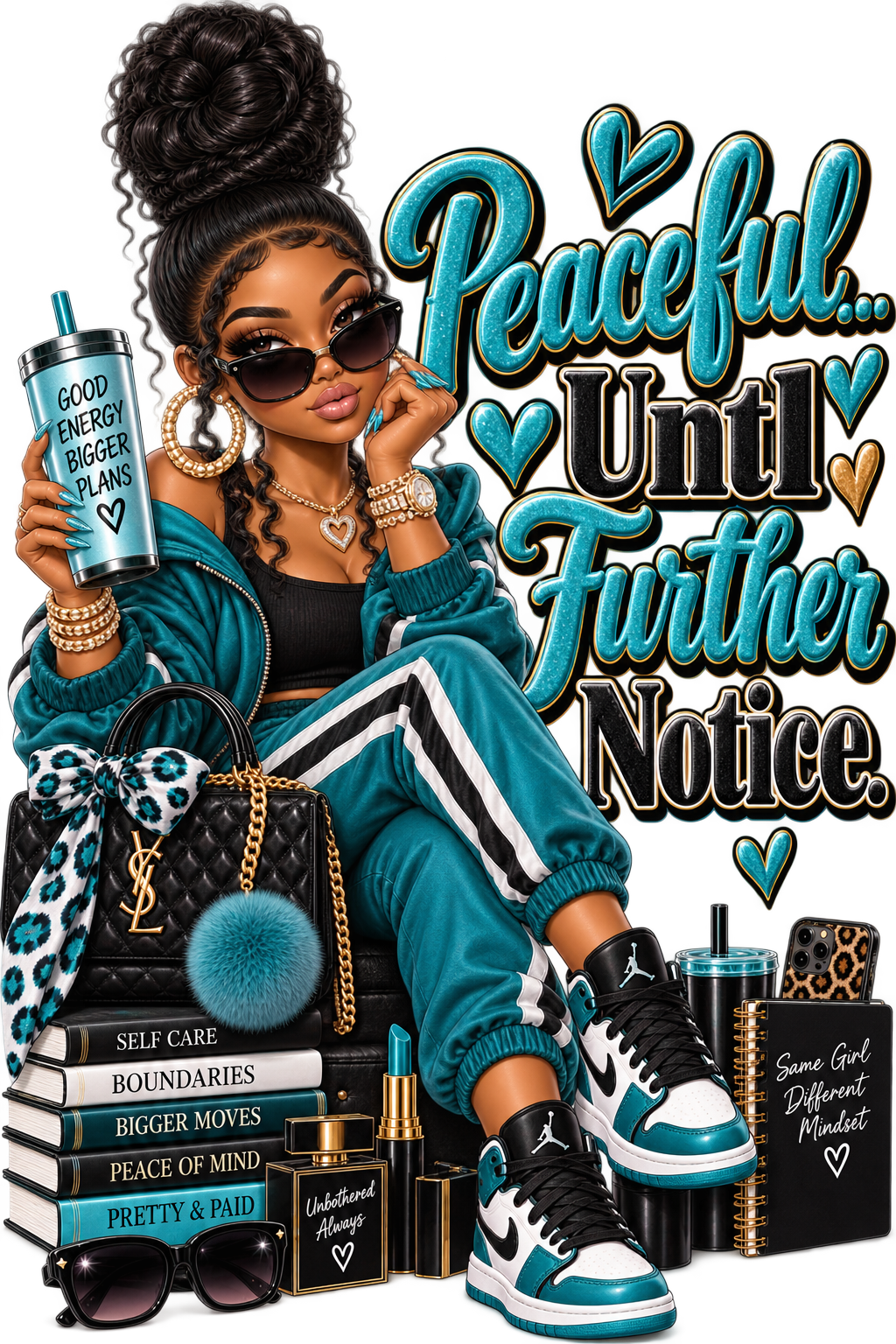 Peaceful Until Further Notice — DTF Transfer — Style 2