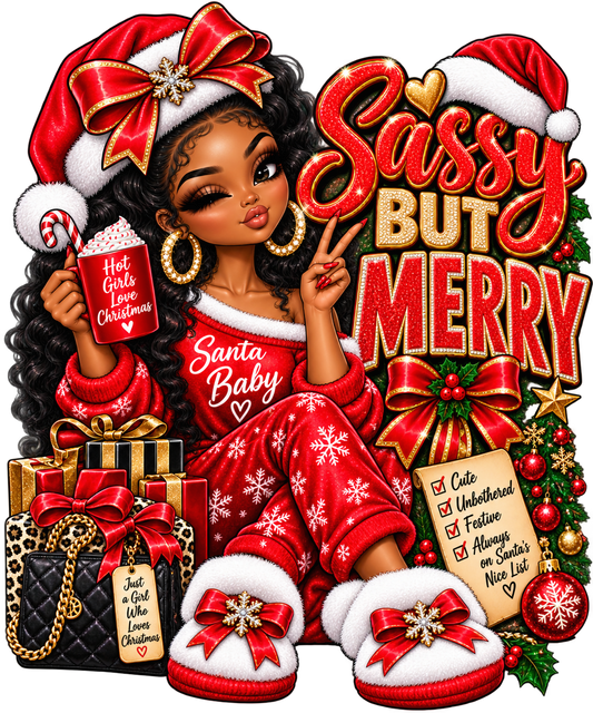 Sassy but Merry — DTF Transfer