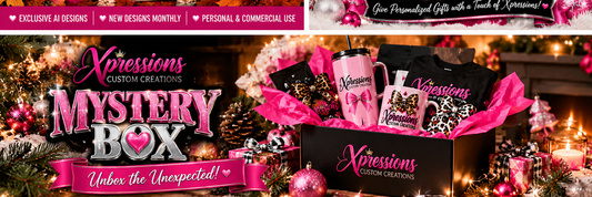 Xpressions Vault Mystery Box festive holiday cover; pictured items illustrative, contents vary