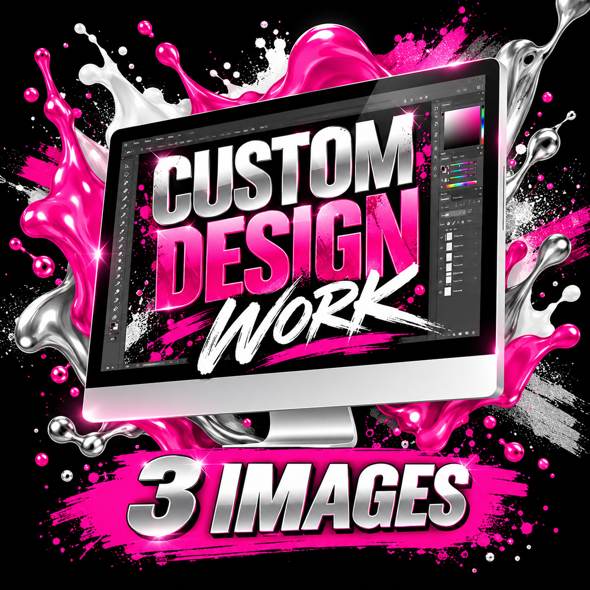 Refreshed product cover for Custom Design Work ~ 3 images