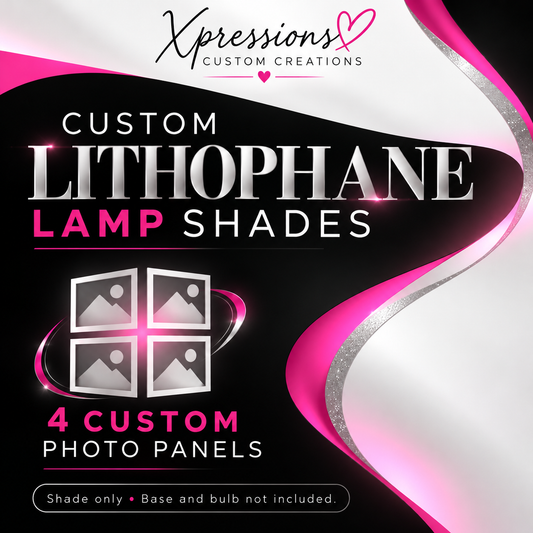 Branded category cover for 3D Printed Custom 4-Panel Lithophane Lamp Shades