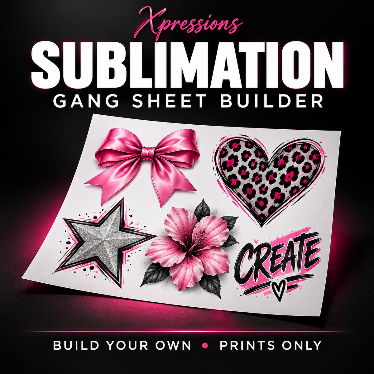 Sublimation Gang Sheet Builder — Build Your Own, Prints Only
